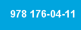 978 176-04-11 978 176-04-11